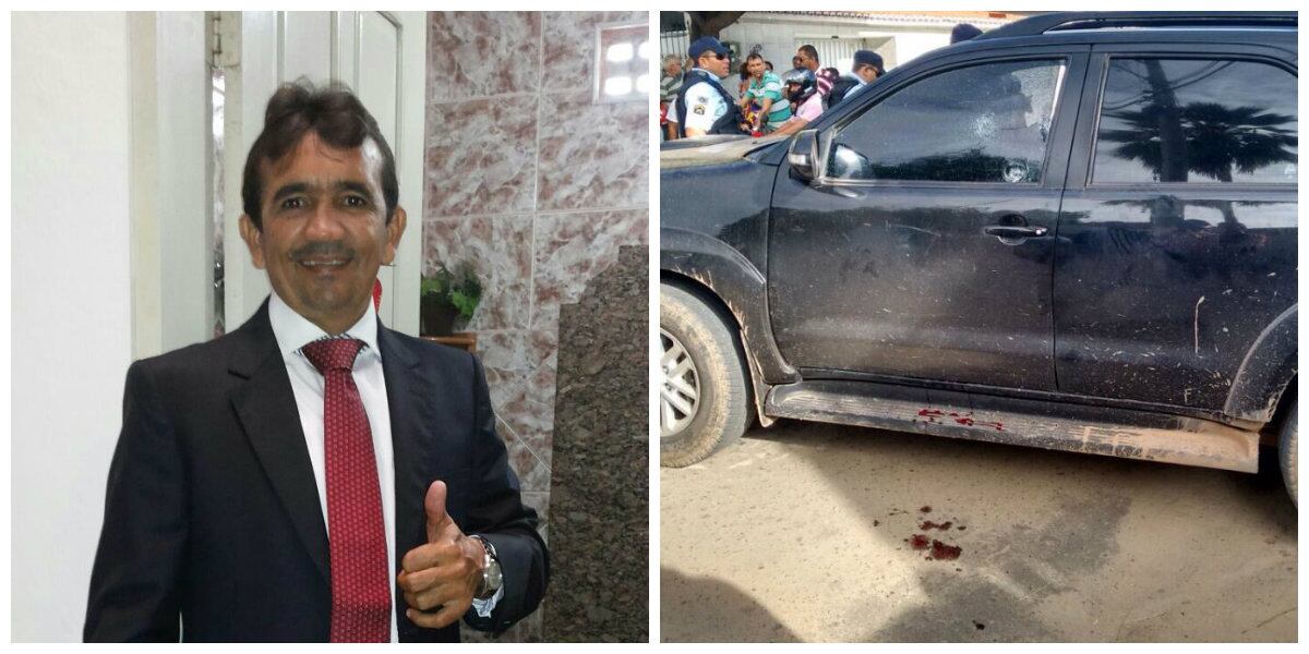 O repórter e a mulher do ex-vereador prestaram depoimento na delegacia. Buscas estão sendo feitas para identificar o criminoso